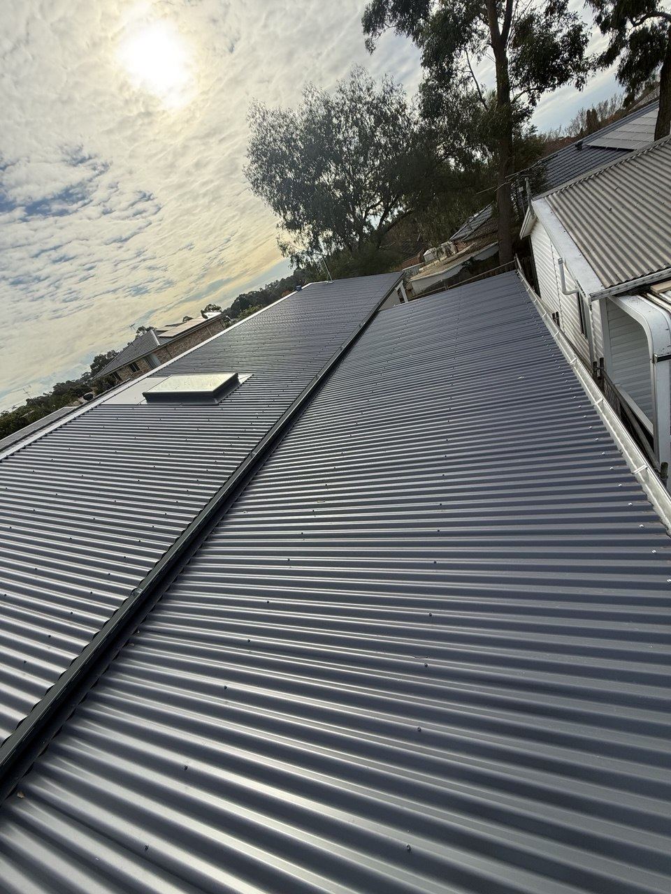 Colorbond metal roof installation, Sydney