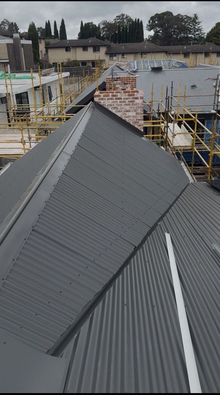 New Colorbond units installation
