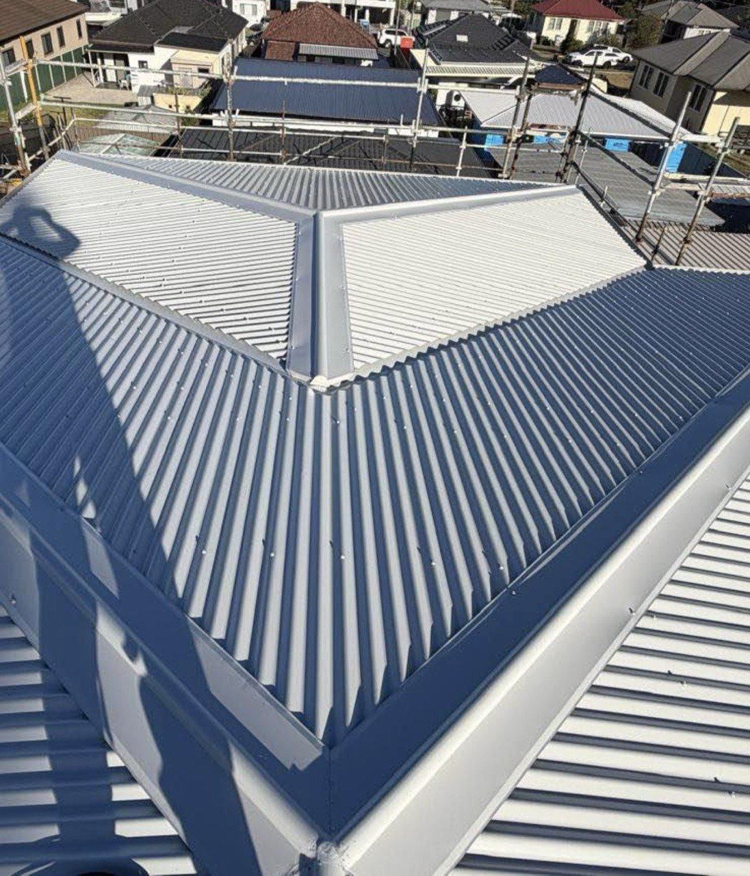 Corrugated new roof, Sydney